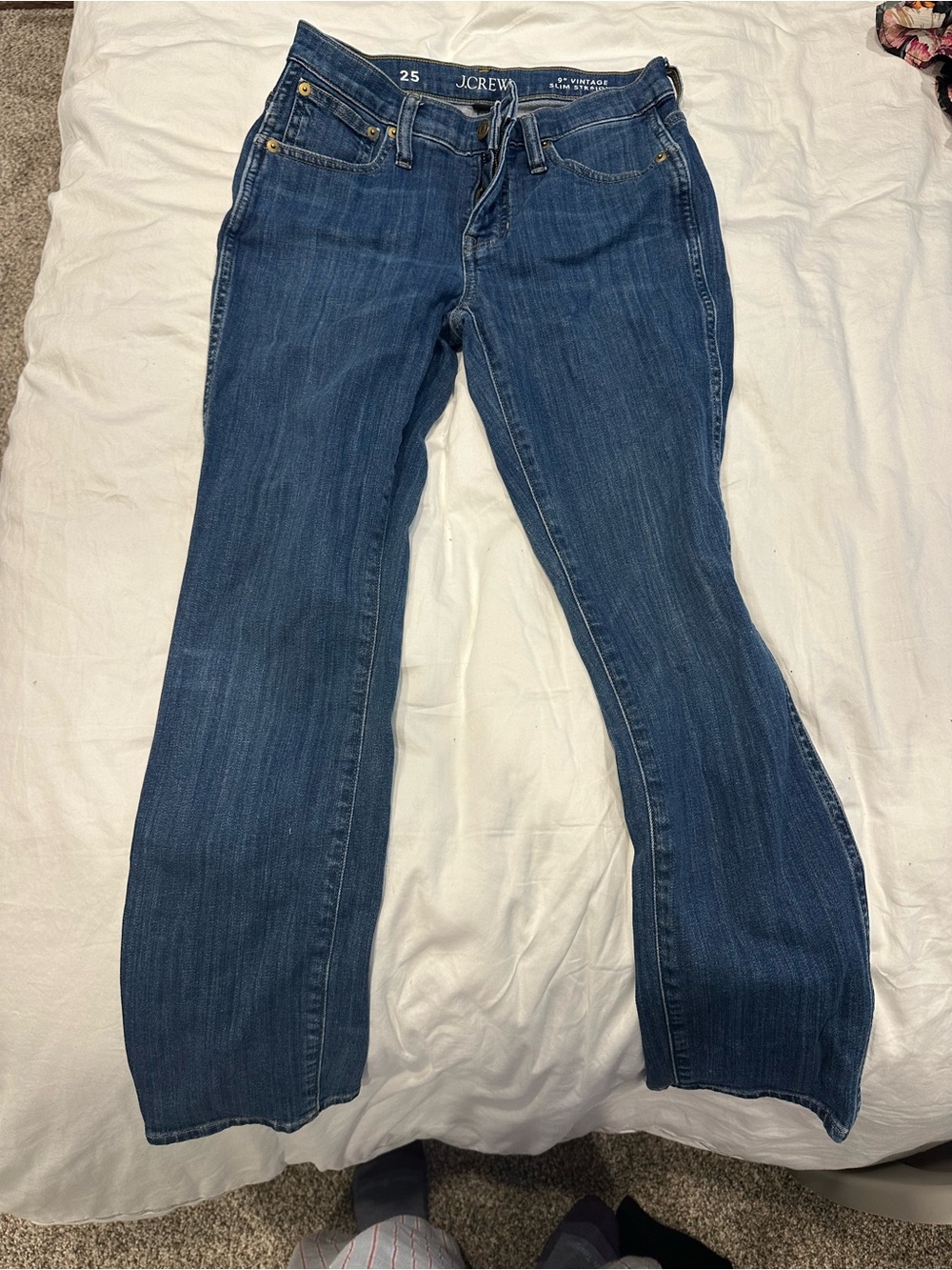 J. Crew 9” Vintage Slim Straight Jeans
